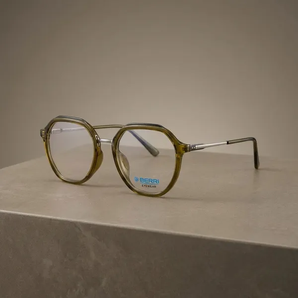 Reddish_Green_Tr_90_Oval_Round_Brown_Optical_Frame_For_Men_And_Women_With_Bule_Cut_Glasses