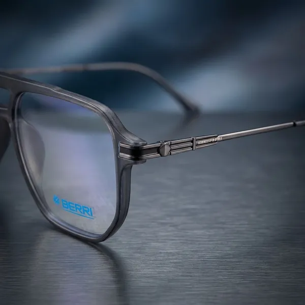 Matt_Brown_Tr_90_Wayfair_Hexa_Optical_Frame_For_Men_With_Bule_Cut_Glasses