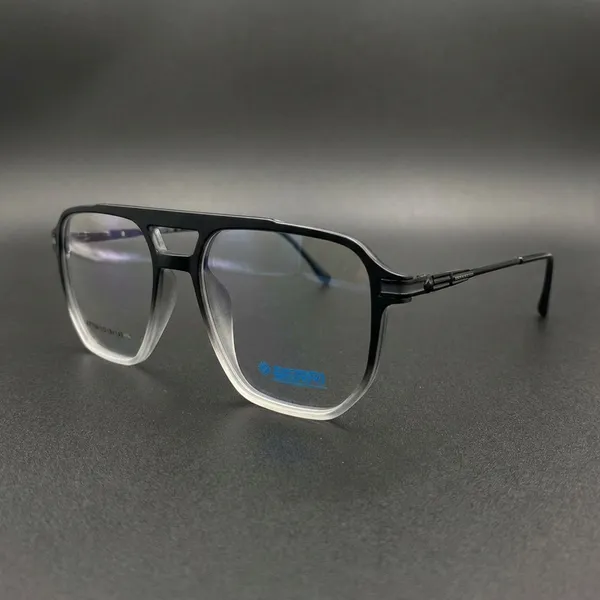 Trans_Black_Tr_90_Wayfair_Hexa_Optical_Frame_For_Men_With_Bule_Cut_Glasses