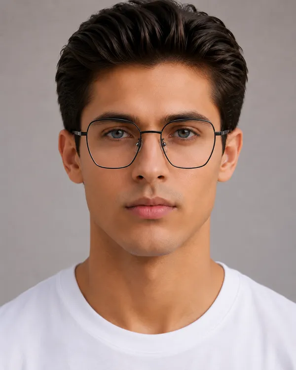 Shine_Black_Tr_90_Wayfair_Unisex_Optical_Frame_For_Men_And_Women_With_Bule_Cut_Glasses