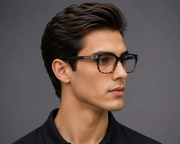 Black_Tiger_Tr_90_Rectangular_Matt_Optical_Frame_For_Men_With_Bule_Cut_Glasses