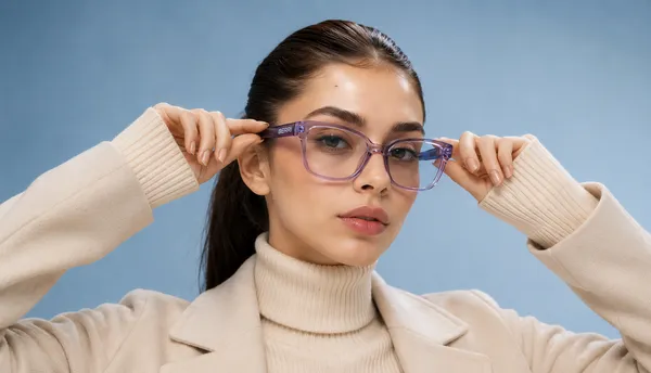 Purple_And_Black_Tr_90_Studio_Soft_Round_Square_Optical_Frame_For_Women_With_Bule_Cut_Glasses