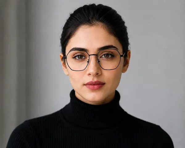 Tr90_Black_Titanium_Hexa_Medium_Size_Optical_Frame_For_Women_With_Bule_Cut_Glasses