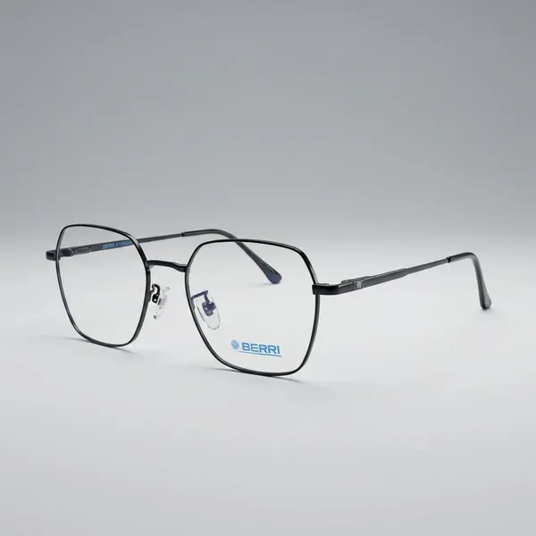 Shine_Black_Tr_90_Wayfair_Unisex_Optical_Frame_For_Men_And_Women_With_Bule_Cut_Glasses