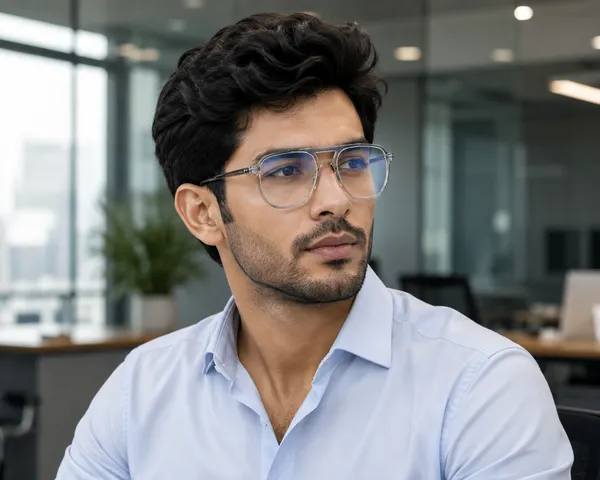 Shine_Grey_Tr_90_Wayfair_Hexa_Optical_Frame_For_Men_With_Bule_Cut_Glasses
