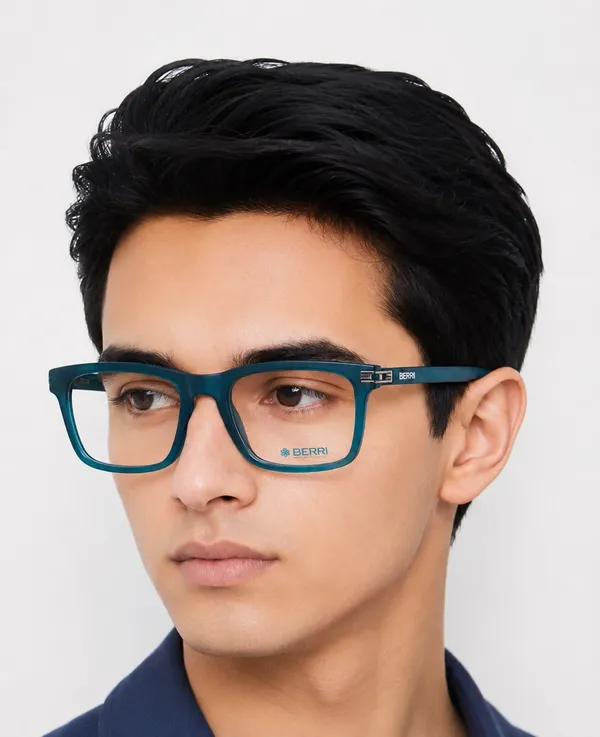 Sky_Blue_Tr_90_Rectangular_Matt_Optical_Frame_For_Men_With_Blue_Cut_Glasses