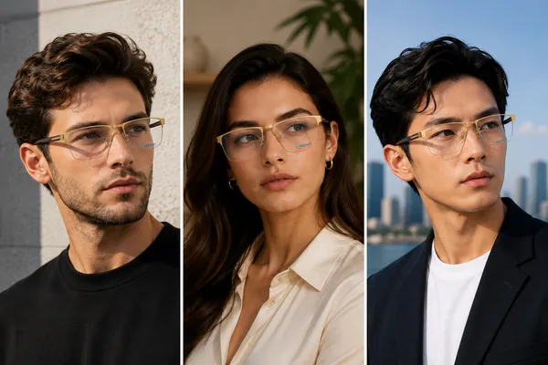 Golden_Brown_Titanium_Half_Rim_Metal_Optical_Frame_For_Men_And_Women_