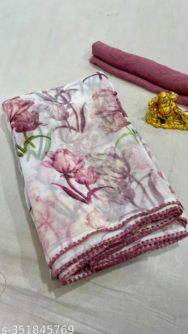 Multicolor_Premium_Chiffon_Saree_With_Running_Blouse_For_Women