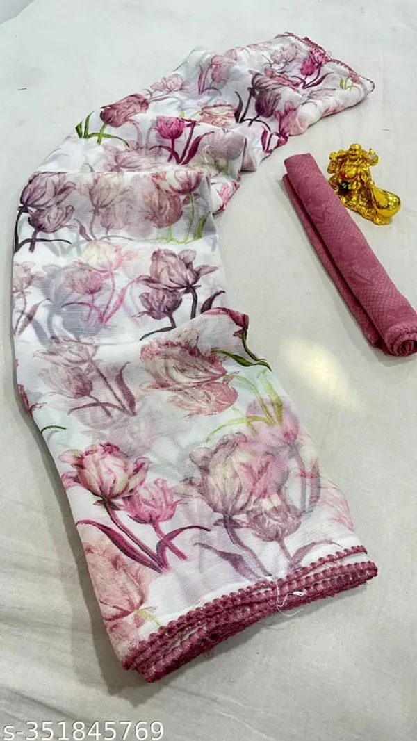 Multicolor_Premium_Chiffon_Saree_With_Running_Blouse_For_Women