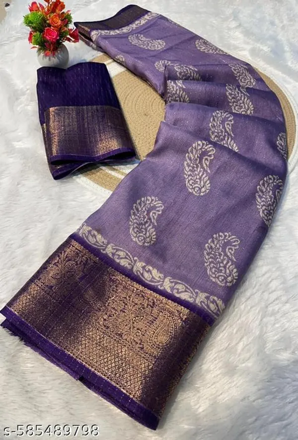 Purple_Premium_Dola_Silk_Saree_With_Running_Blouse_For_Women