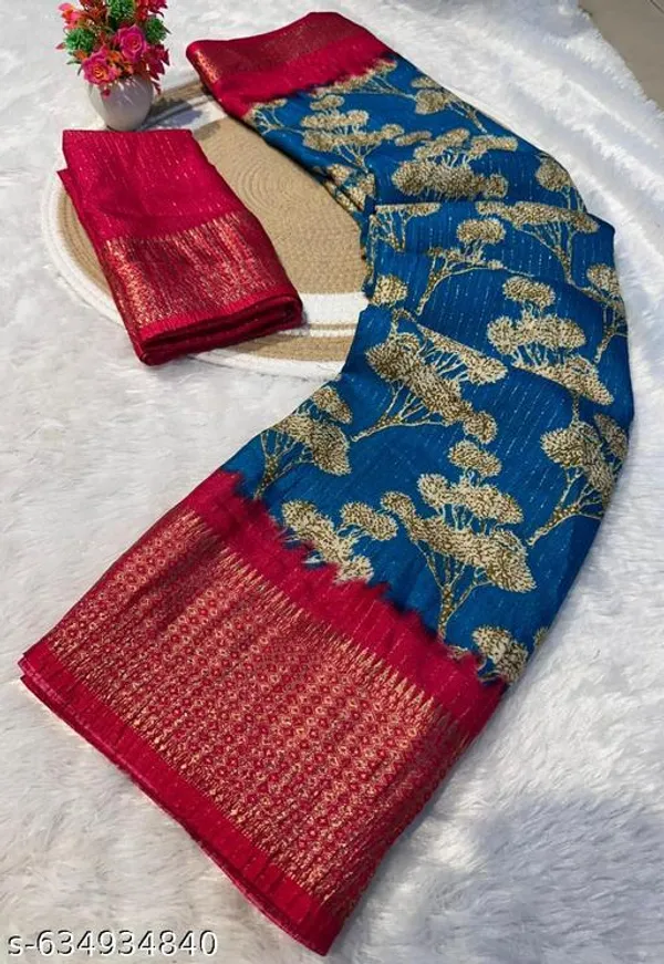 Blue_&_Maroon_Premium_Dola_Silk_Saree_With_Running_Blouse_For_Women