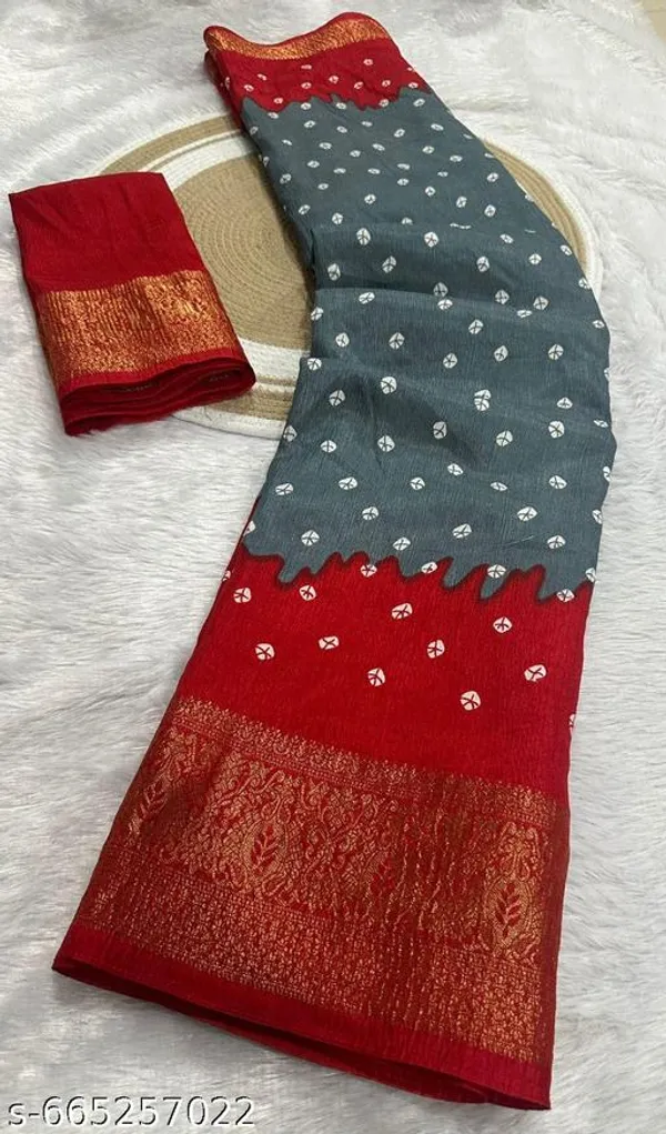 Grey_&_Maroon_Premium_Dola_Silk_Saree_With_Running_Blouse_For_Women
