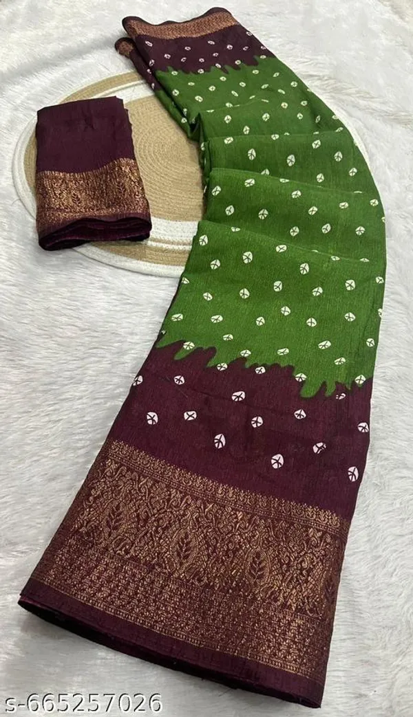 Green_&_Maroon_Premium_Dola_Silk_Saree_With_Running_Blouse_For_Women