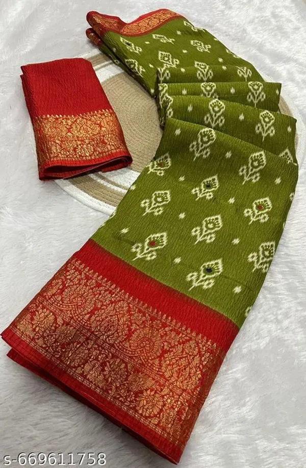 Green_&_Maroon_Premium_Dola_Silk_Saree_With_Running_Blouse_For_Women