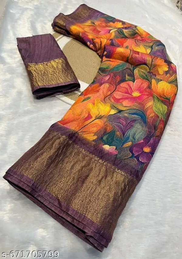 Multicolor_Premium_Dola_Silk_Saree_With_Running_Blouse_For_Women
