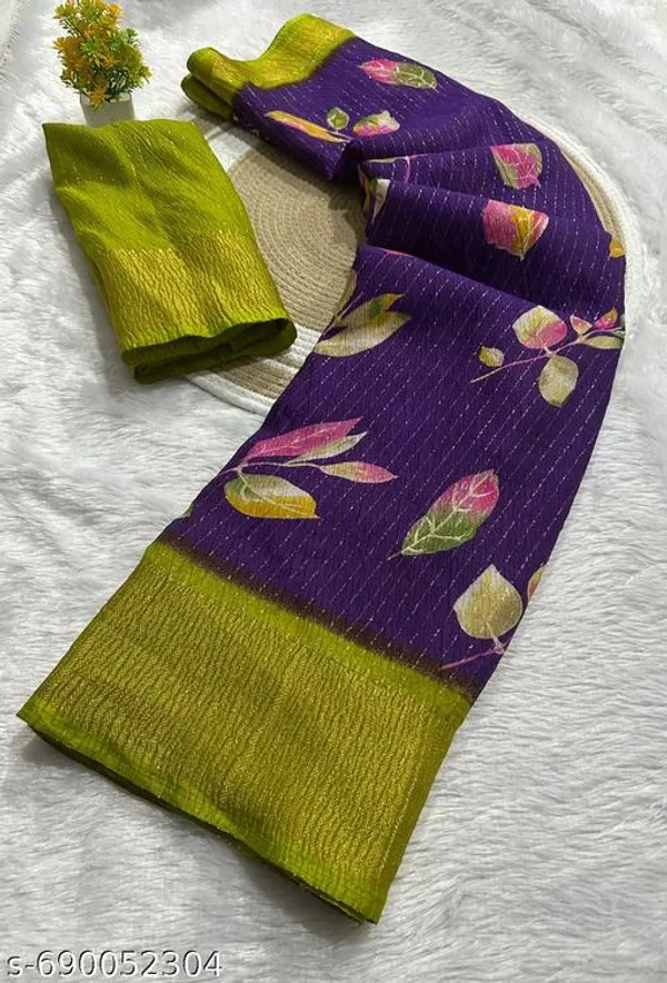 Blue_&_Green_Premium_Dola_Silk_Saree_With_Running_Blouse_For_Women