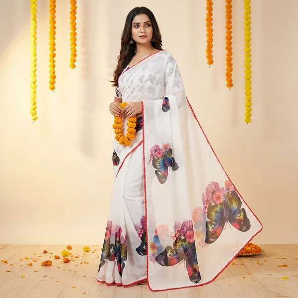 Multicolor_Premium_Chiffon_Saree_With_Running_Blouse_For_Women