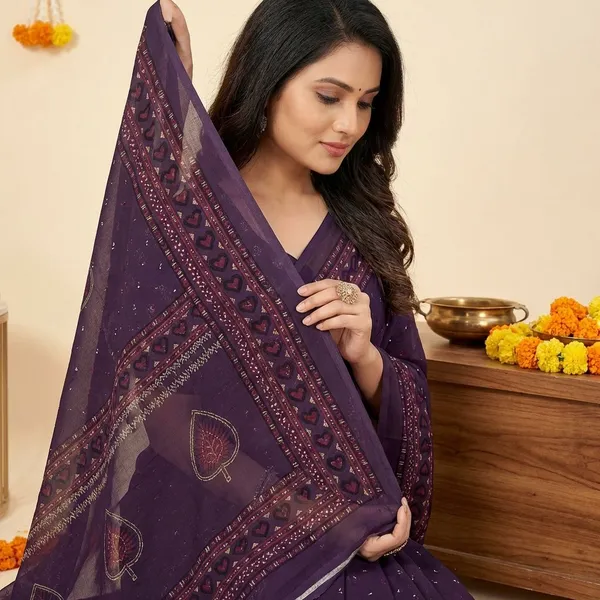 Blue_Premium_Chiffon_Saree_With_Running_Blouse_For_Women