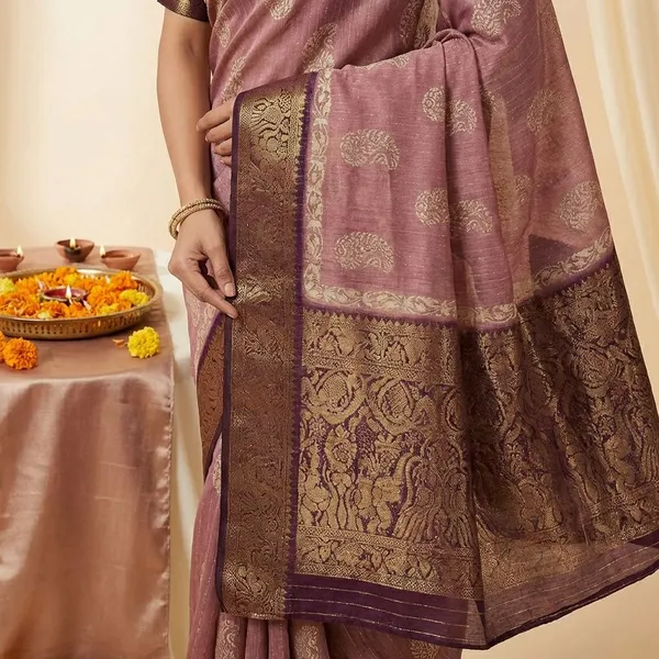 Light_Pink_Premium_Dola_Silk_Saree_With_Running_Blouse_For_Women