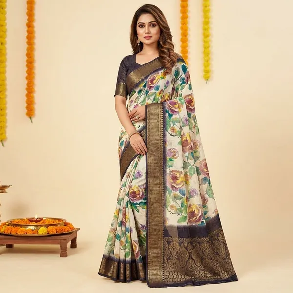 Multicolor_Premium_Dola_Silk_Saree_With_Running_Blouse_For_Women