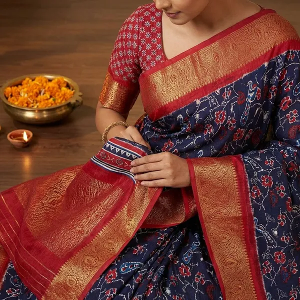 Blue_&_Maroon_Premium_Dola_Silk_Saree_With_Running_Blouse_For_Women