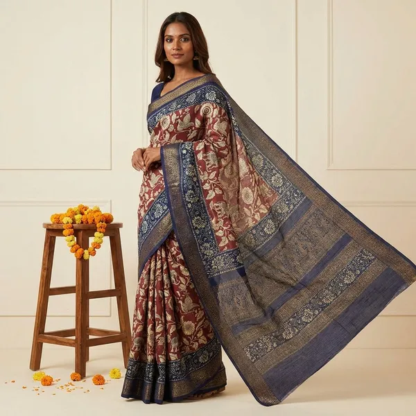 Multicolor_Premium_Dola_Silk_Saree_With_Running_Blouse_For_Women