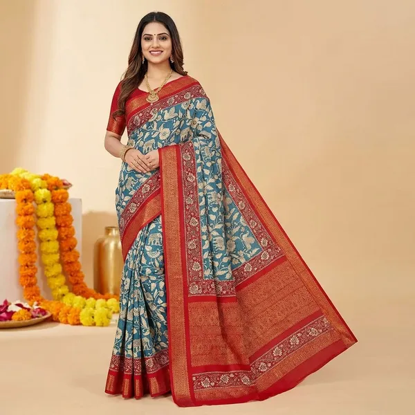 Maroon_&_Green_Premium_Dola_Silk_Saree_With_Running_Blouse_For_Women