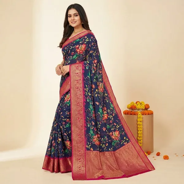 Blue_&_Maroon_Premium_Dola_Silk_Saree_With_Running_Blouse_For_Women