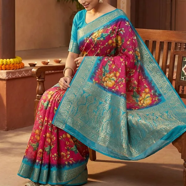 Maroon_&_Blue_Premium_Dola_Silk_Saree_With_Running_Blouse_For_Women