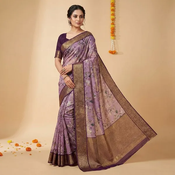 Purple_Premium_Dola_Silk_Saree_With_Running_Blouse_For_Women