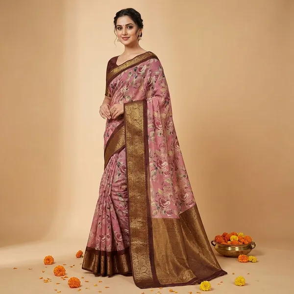 Light_Pink_Premium_Dola_Silk_Saree_With_Running_Blouse_For_Women