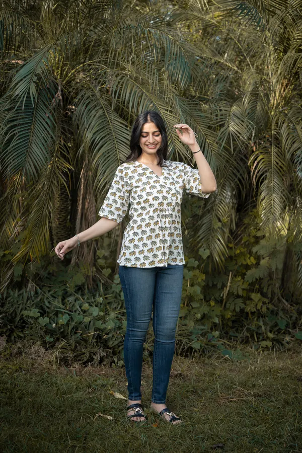 Off_White_Cotton_Animal_Peplum_For_Women