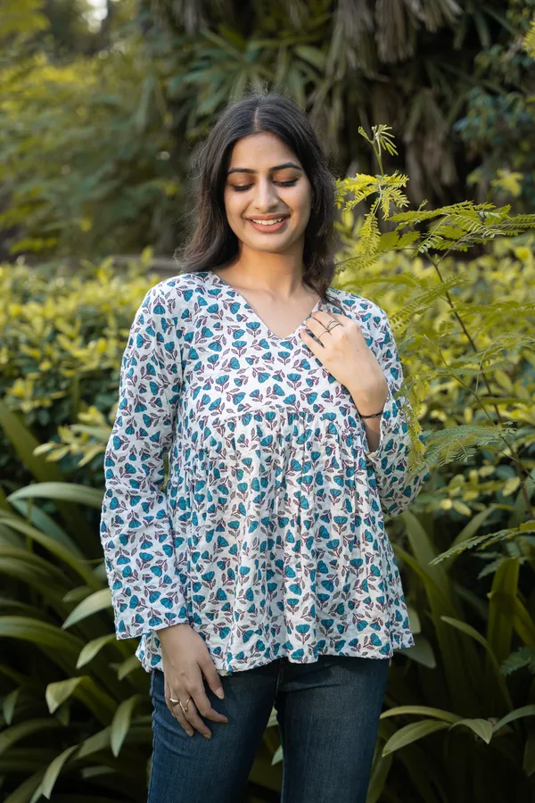 White_Cotton_Floral_Top_For_Women
