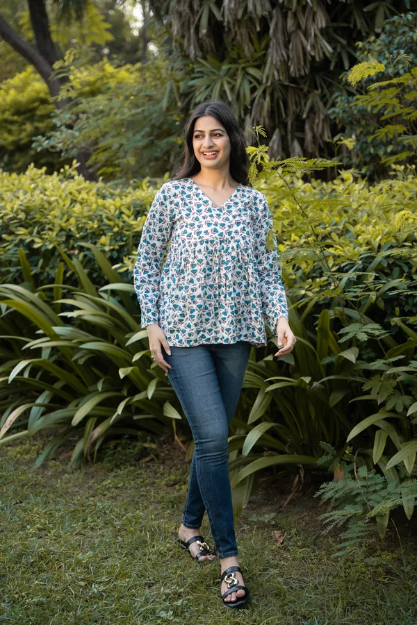 White_Cotton_Floral_Top_For_Women