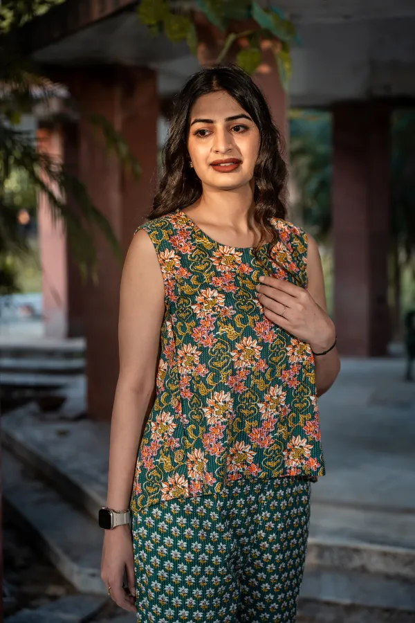 Green_Cotton_Floral_Kantha_Co-Ord_Set_For_Women