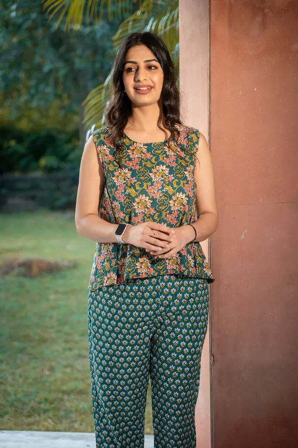Green_Cotton_Floral_Kantha_Co-Ord_Set_For_Women
