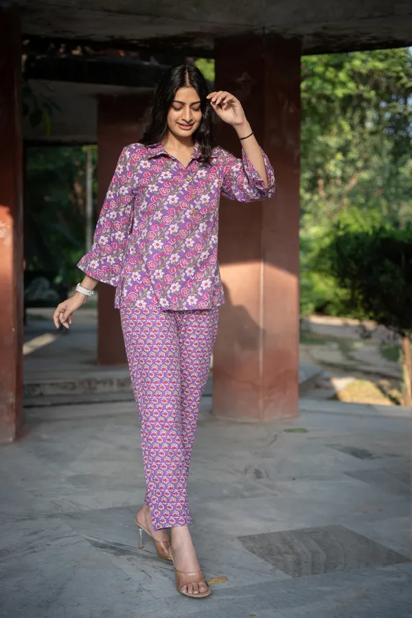 Purple_Cotton_Floral_Kantha_Co-Ord_Set_For_Women
