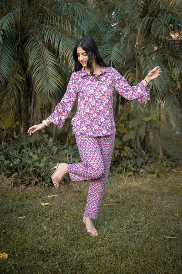 Purple_Cotton_Floral_Kantha_Co-Ord_Set_For_Women