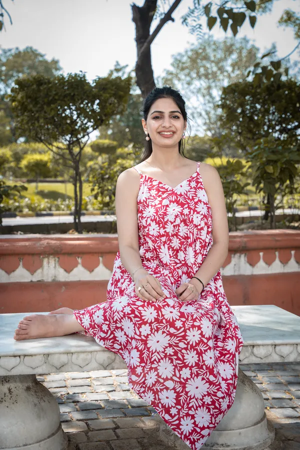 Red_Cotton_Floral_Dress_For_Women