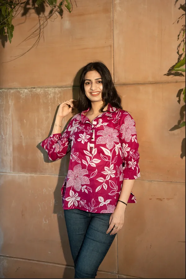 Wine_Cotton_Floral_Top_For_Women