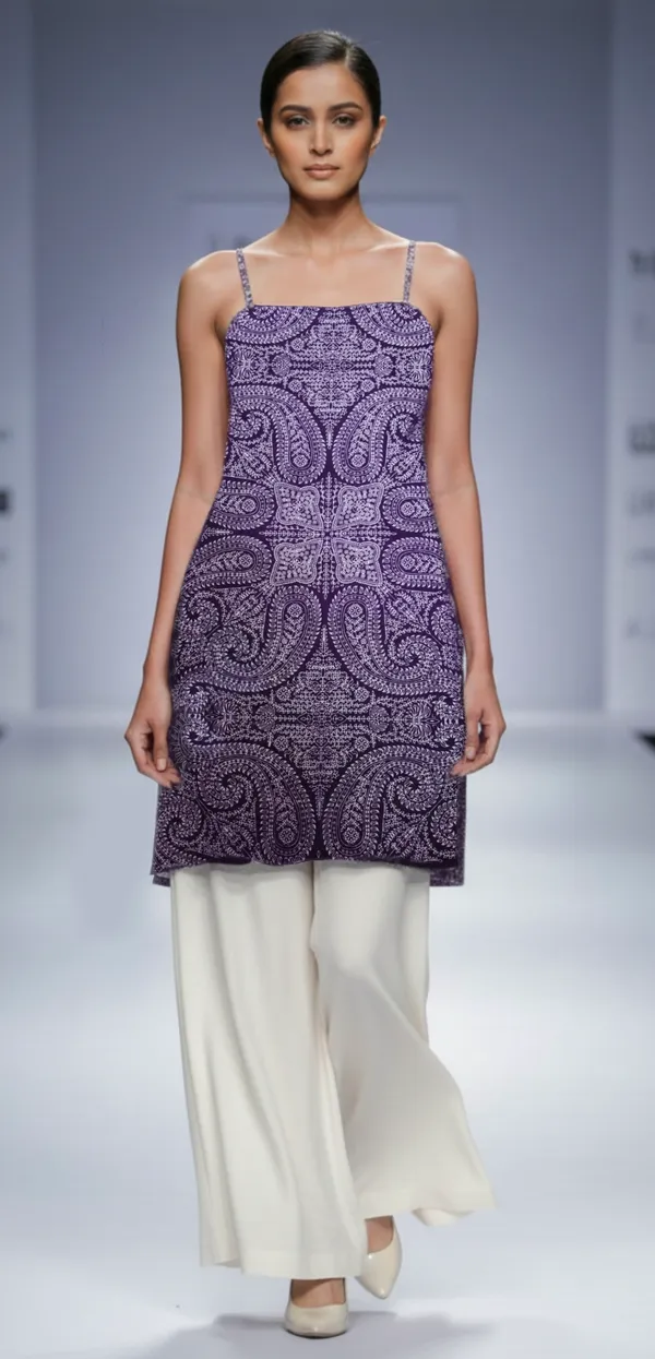 Purple_Cotton_Paisley_And_Floral_Short_Kurti_For_Women_(Pack_of_2)