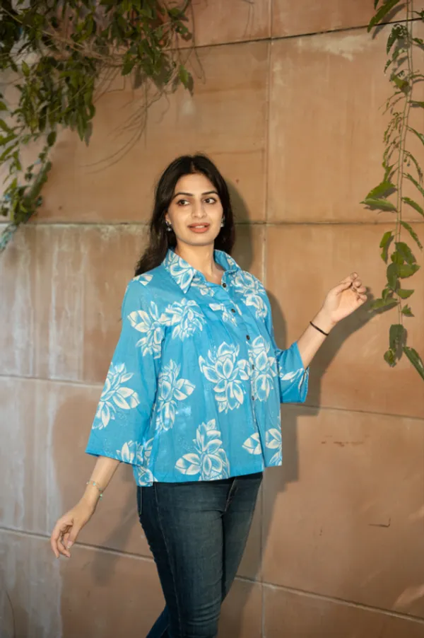 Wine_And_Blue_Cotton_Floral_Top_For_Women_(Pack_Of_2)