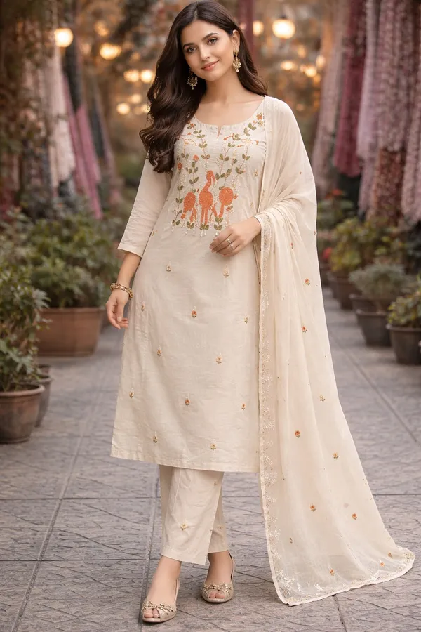 Beige_mull_3_Pc_Suit_For_Women