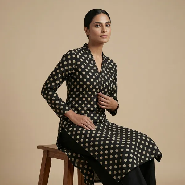 Black_Cotton_A-line_Palazzo_2_Pc_Kurti_Sets_For_Women