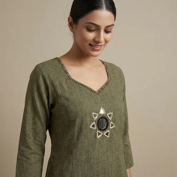 Grey_Cotton_A-line_Palazzo_2_Pc_Kurti_Sets_For_Women