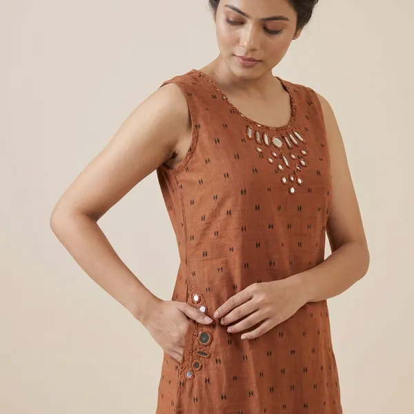 Orange_Cotton_A-line_Palazzo_2_Pc_Kurti_Sets_For_Women