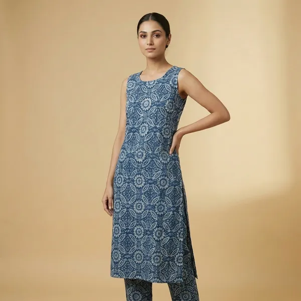 Indigo_Cotton_A-line_Palazzo_2_Pc_Kurti_Sets_For_Women