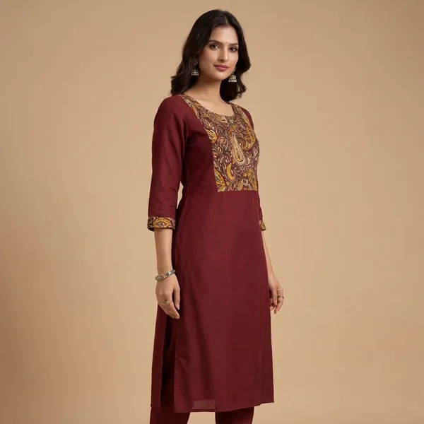 Red_Cotton_A-line_Palazzo_2_Pc_Kurti_Sets_For_Women