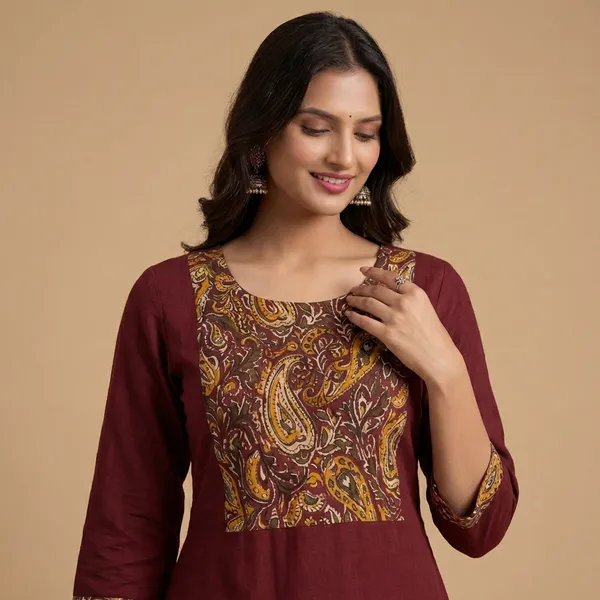 Red_Cotton_A-line_Palazzo_2_Pc_Kurti_Sets_For_Women