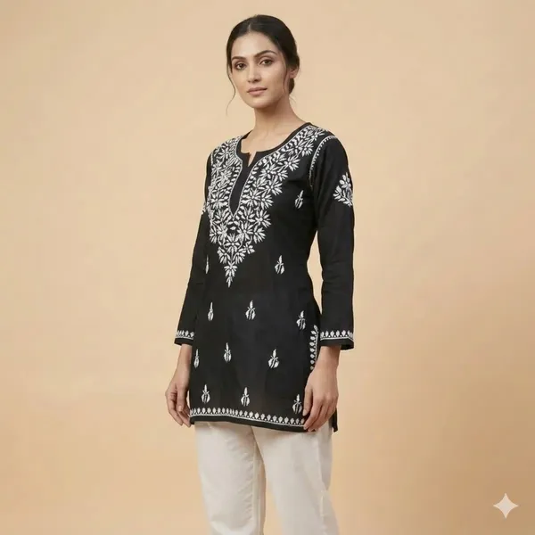 Black_Mul_Cotton_Chikankari_Top_For_Women